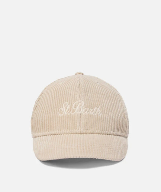 Cappello visiera Saint Barth in velluto