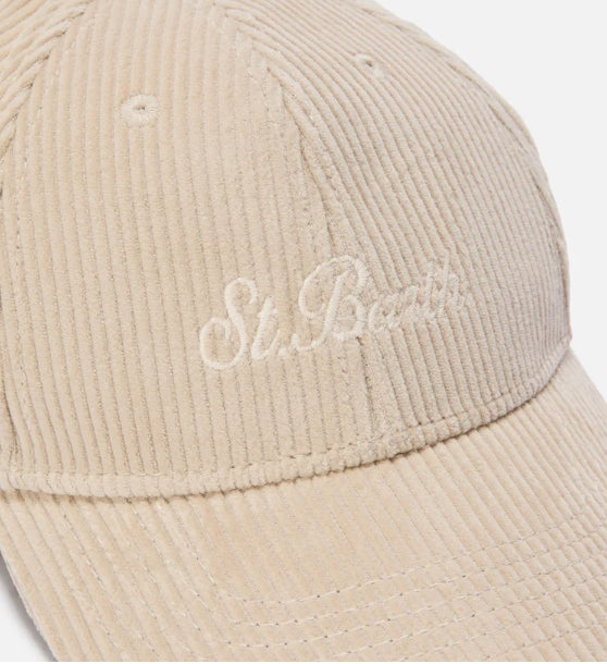 Cappello visiera Saint Barth in velluto