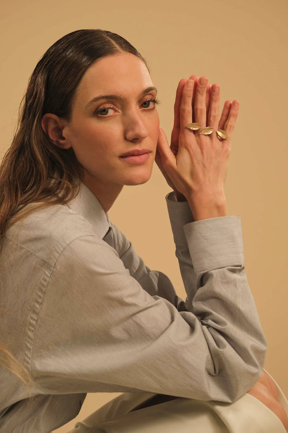 Anello doppio Leaves Giulia Barela