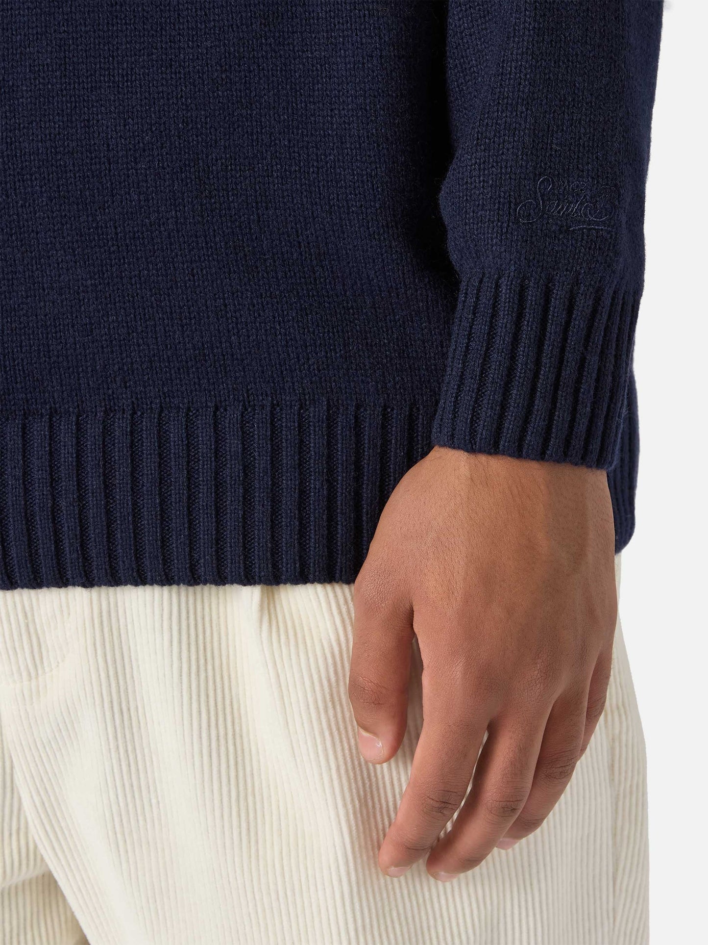 Maglione Apres-Skì Saint Barth in blu scuro