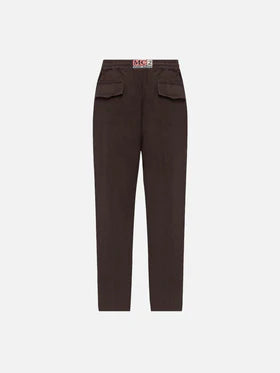 Pantalone lino marrone Saint Barth