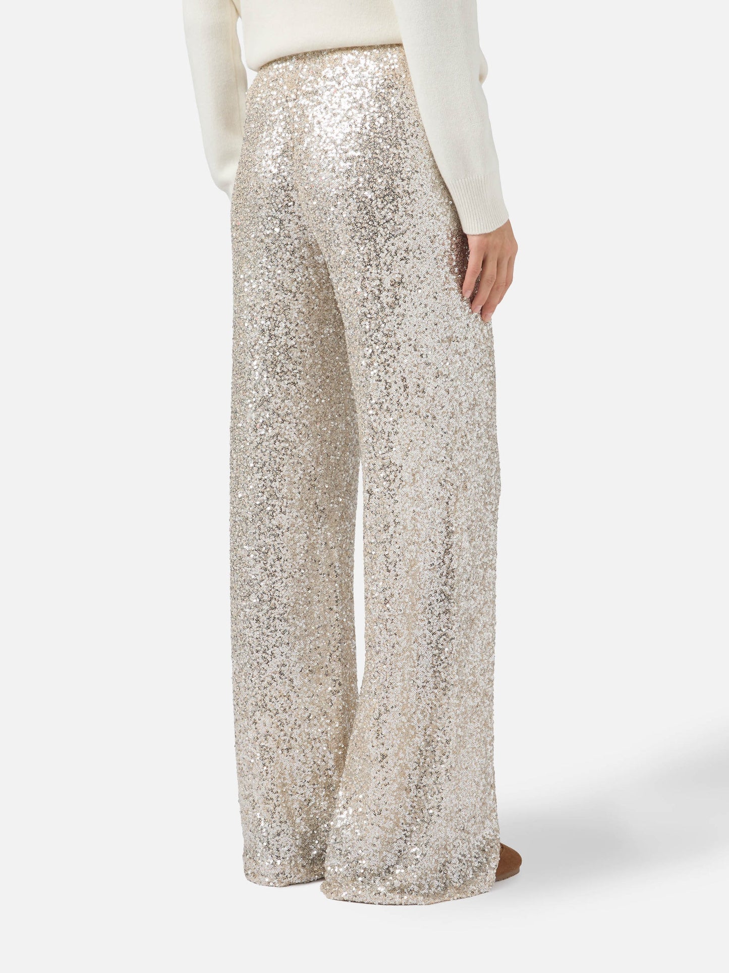 Pantalone paillettes champagne Saint Barth