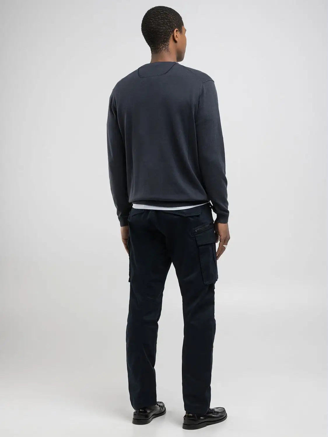 Maglia girocollo blu Replay