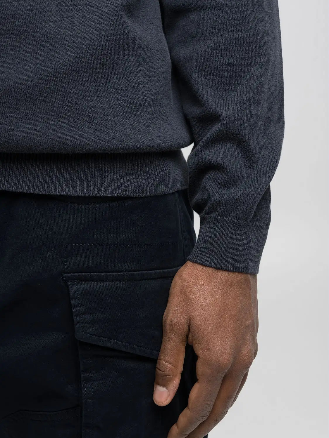 Maglia girocollo blu Replay