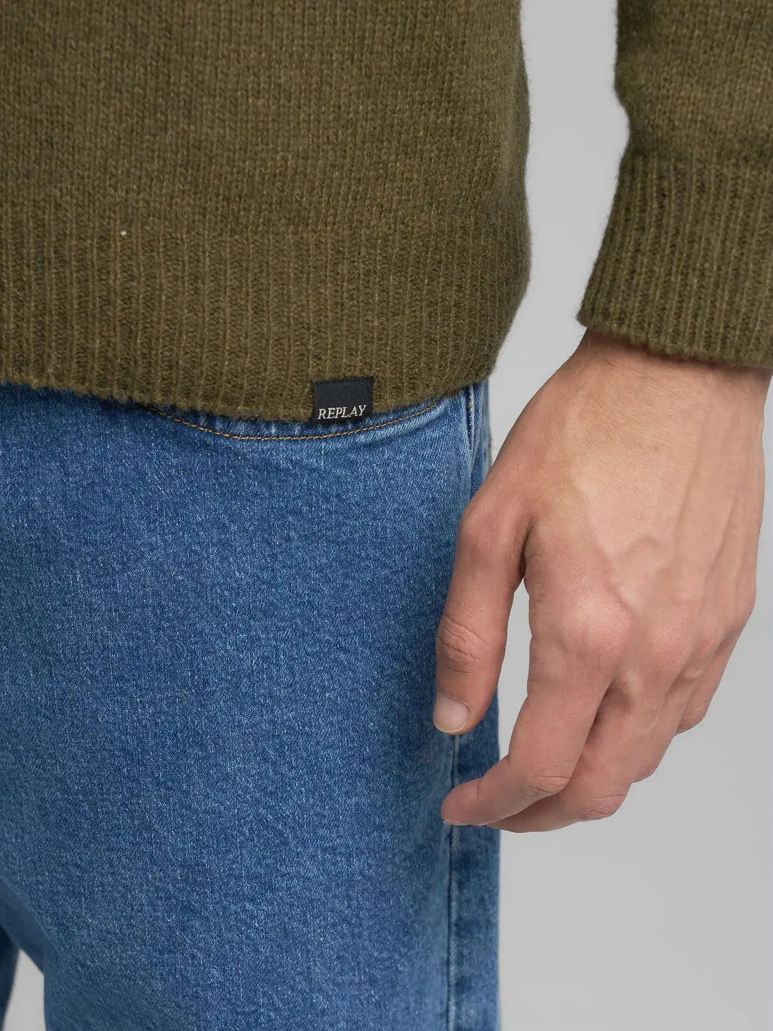 Maglia girocollo militare Replay