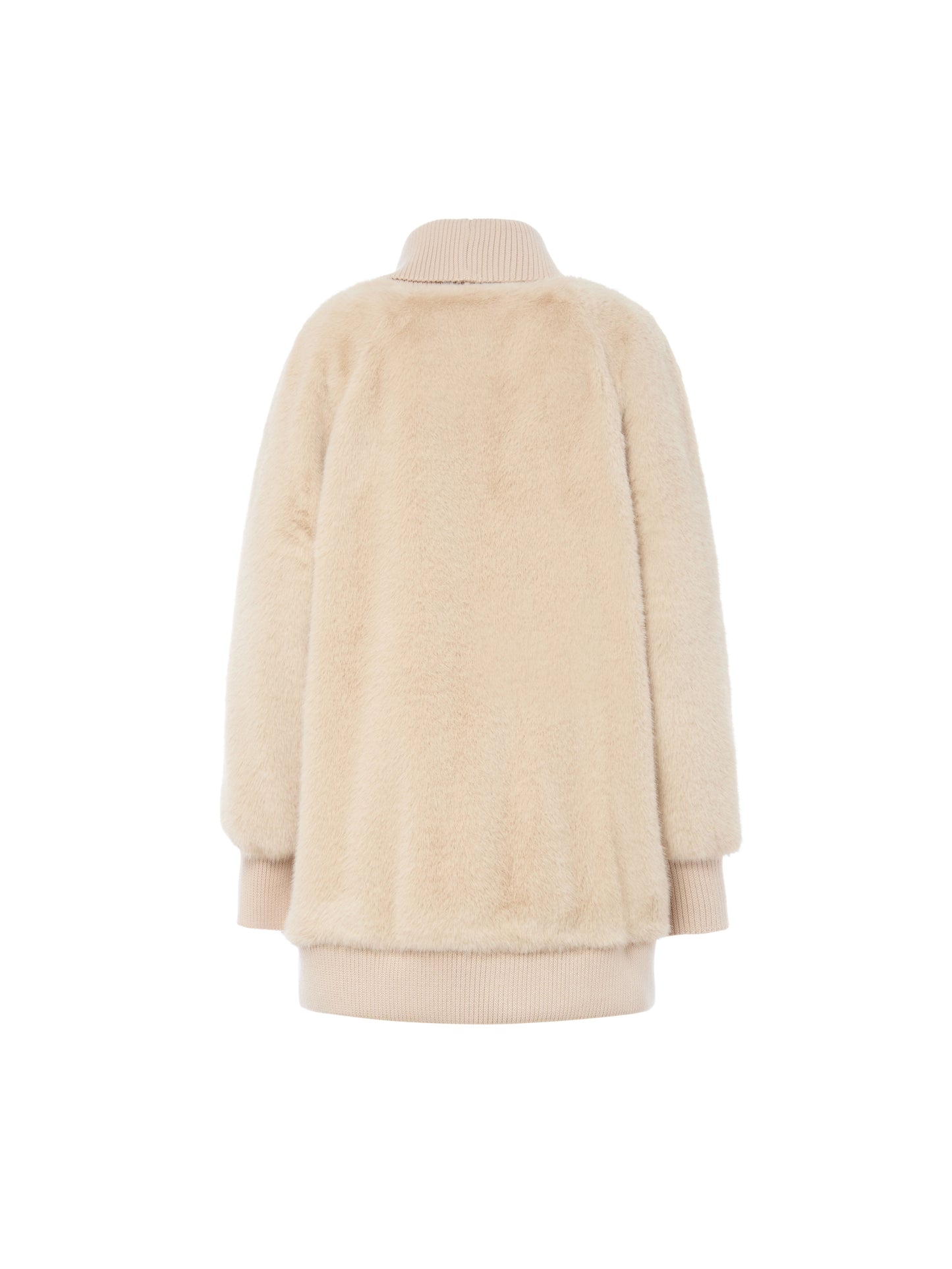 Giaccone faux fur ostrica