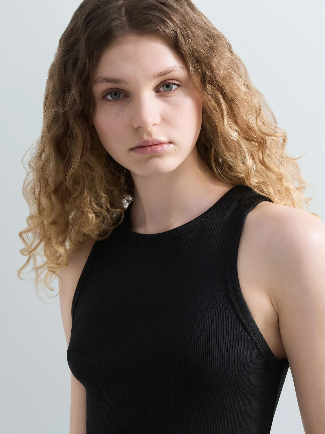 Top cotone costine Replay nero