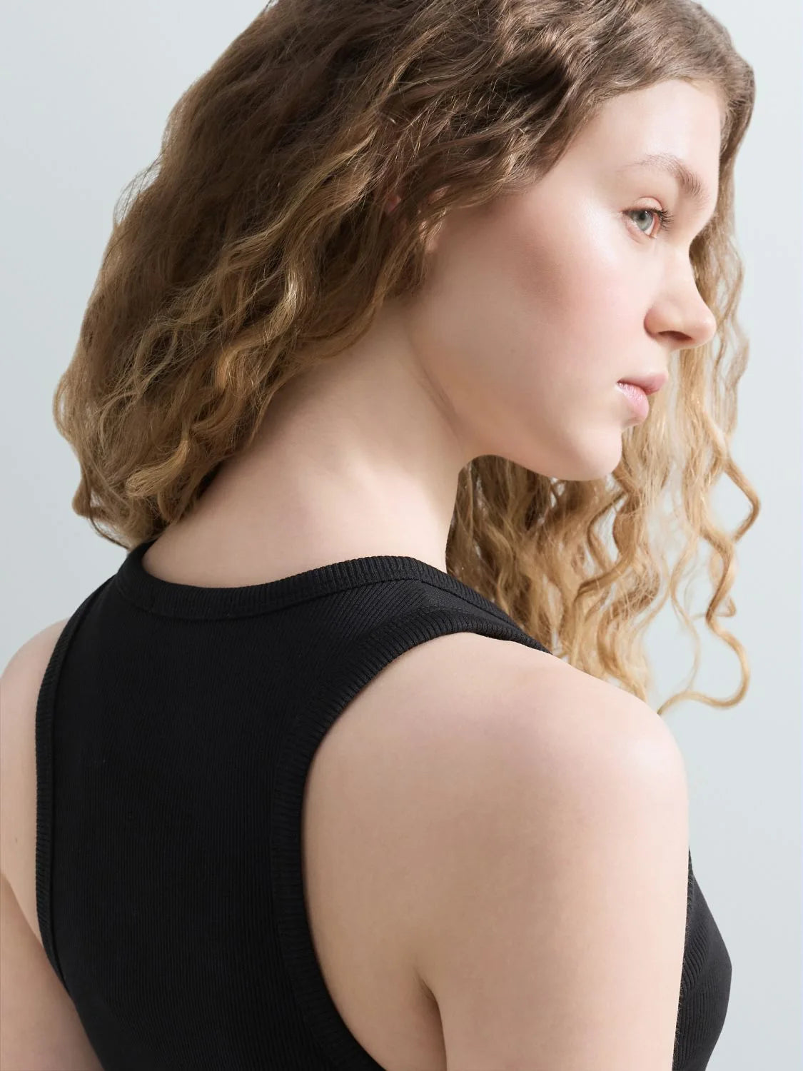 Top cotone costine Replay nero