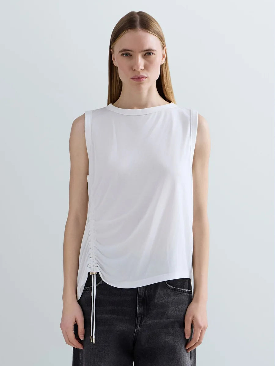 Top drappeggiato bianco Replay