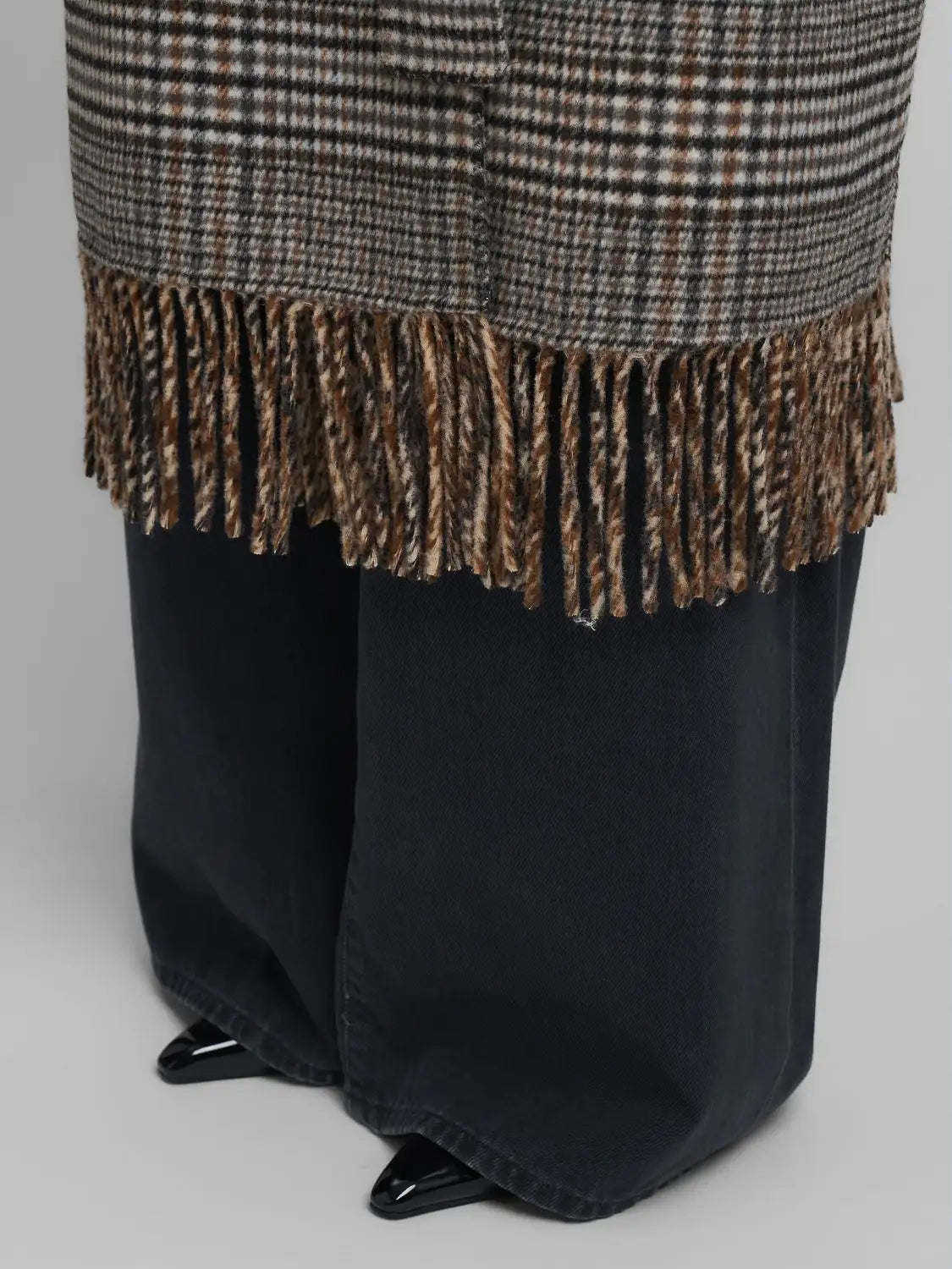 Capotto over lana check Replay