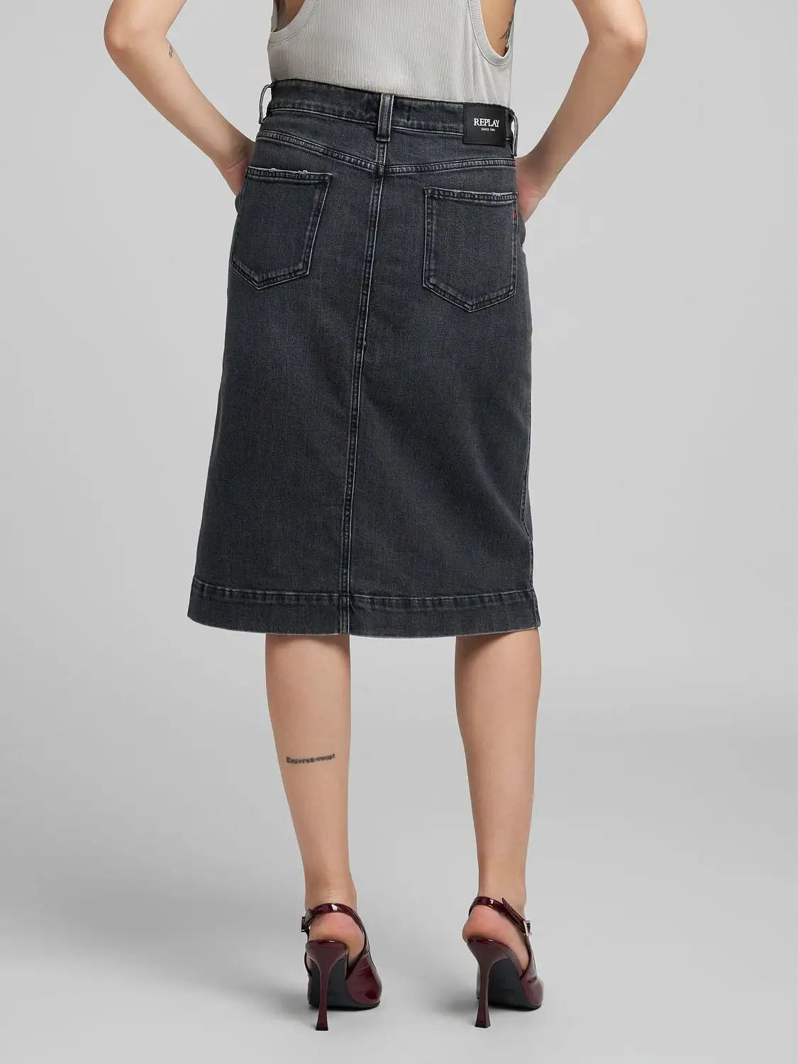 Gonna midi in denim Replay