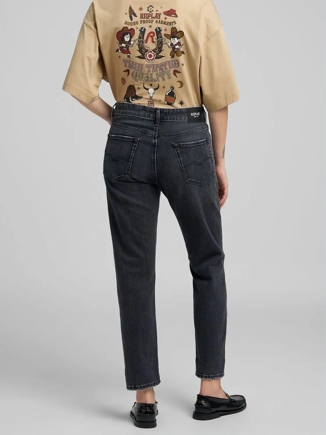 Jeans boyfriend black Replay