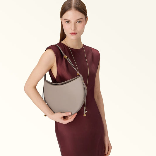 Furla Moonstone borsa a spalla s linen