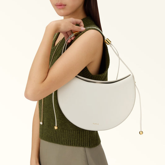 Furla Moonstone borsa a spalla s panna