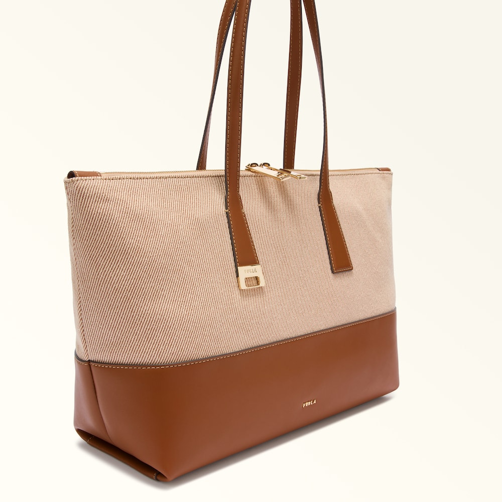 Borsa Shopping L toni/cognac