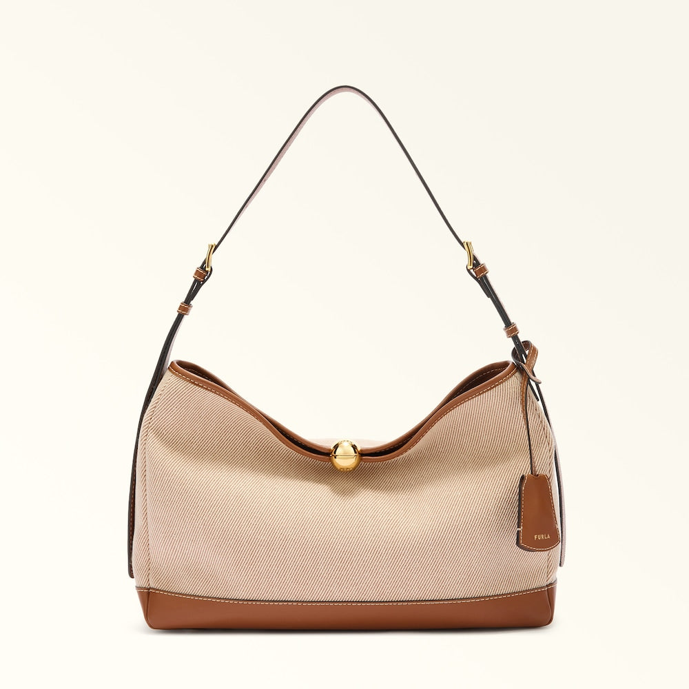 Borsa a spalla L toni/cognac