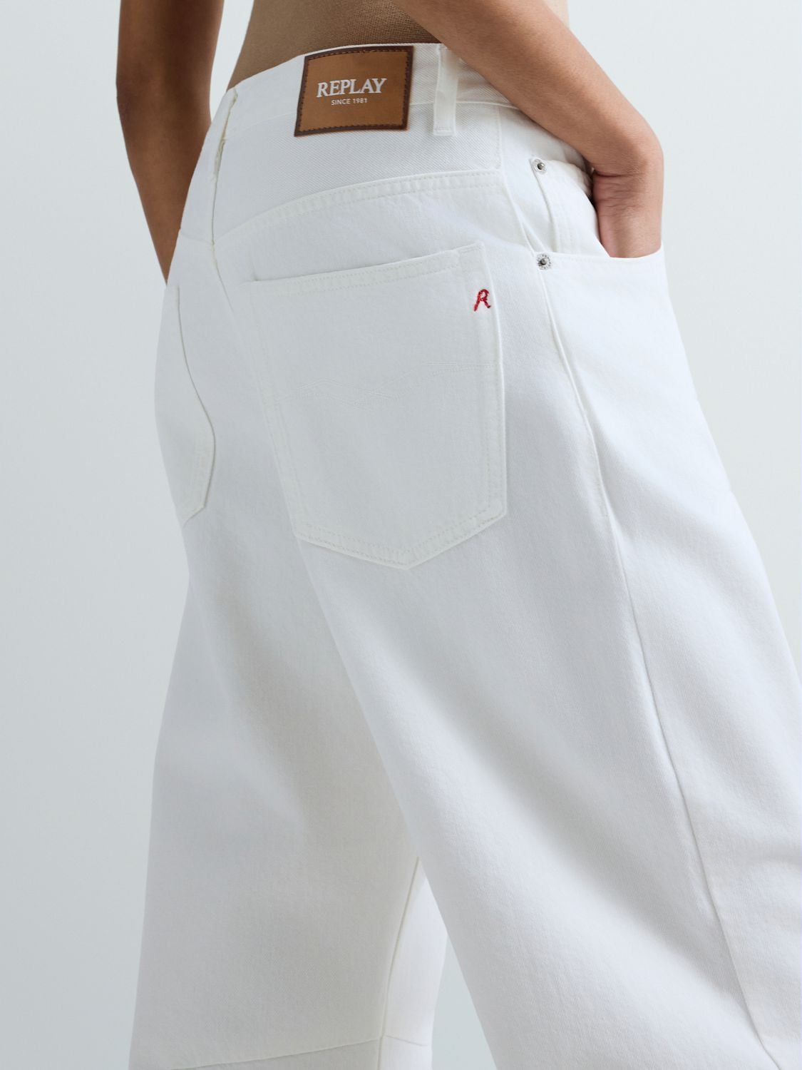 Jeans off white barrel fit Replay