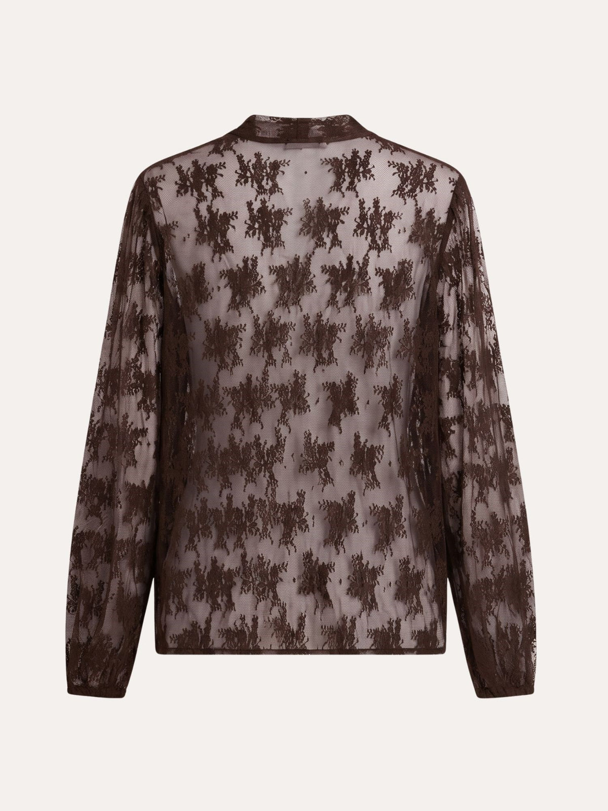 Camicia in pizzo marrone Ballantyne