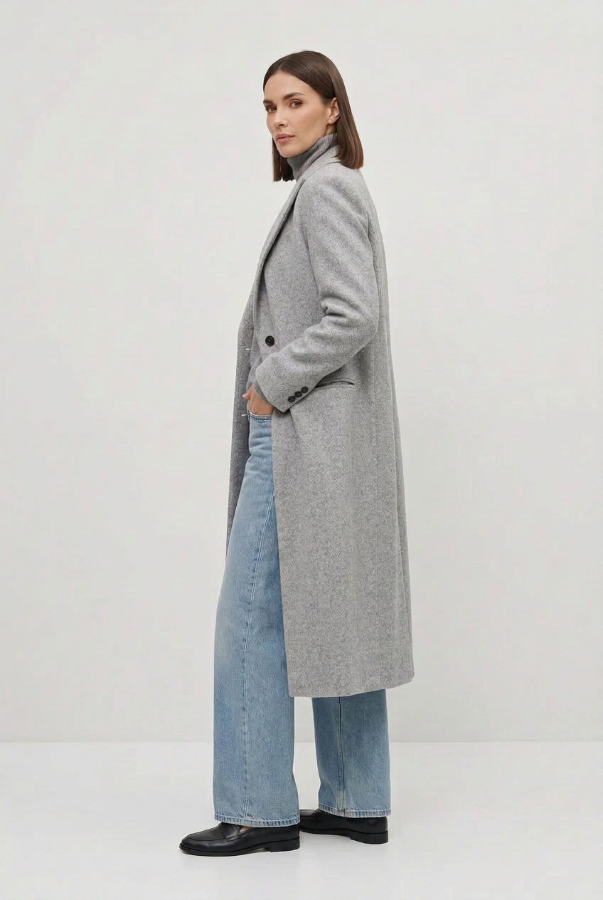 Cappotto lungo spinato Ballantyne