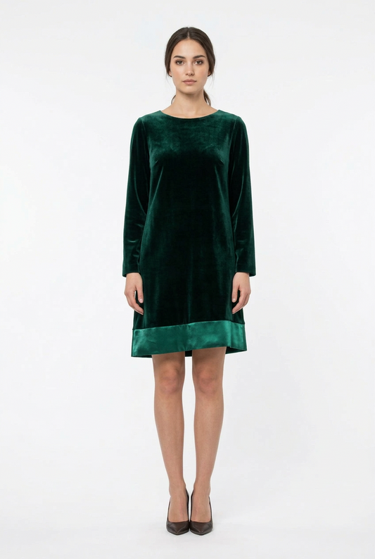 Abito Velvet verde