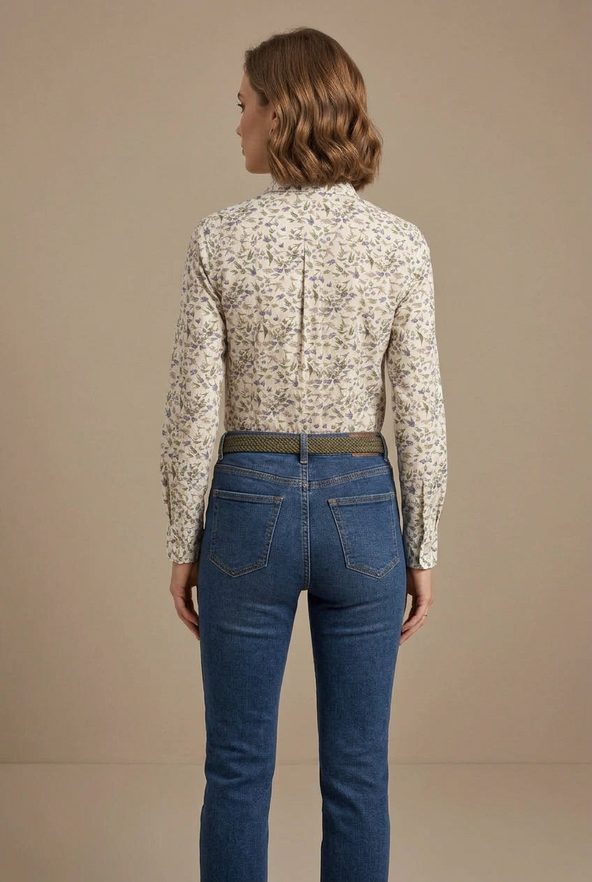 Camicia cotone rondini Liberty