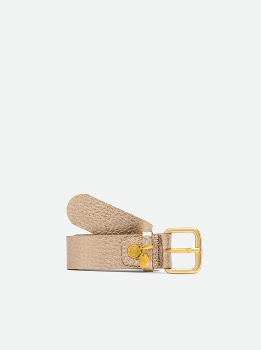 Cintura in pelle 3.5 cm oro Gianni Chiarini