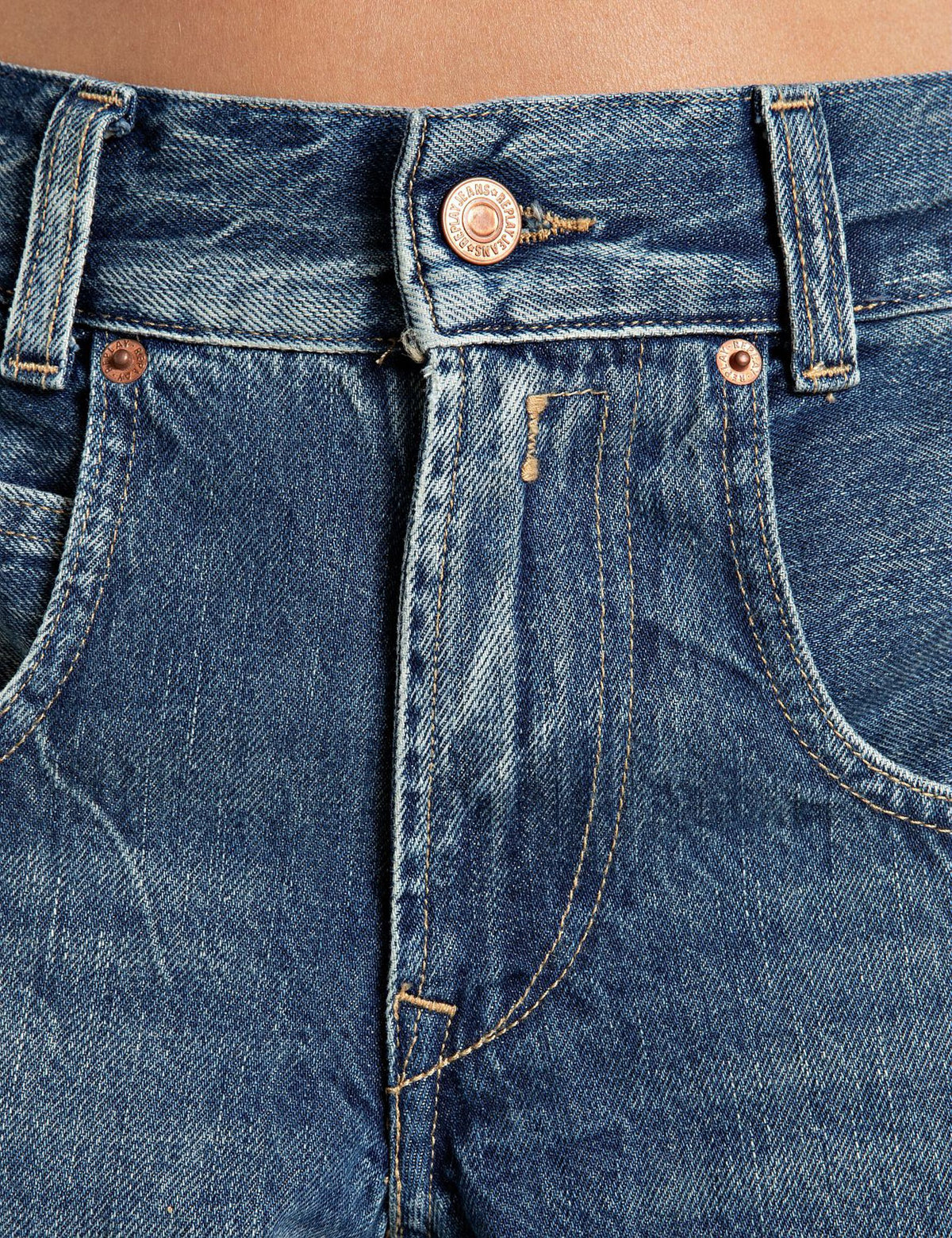 Jeans loose fit Hallebe vintage blue Replay