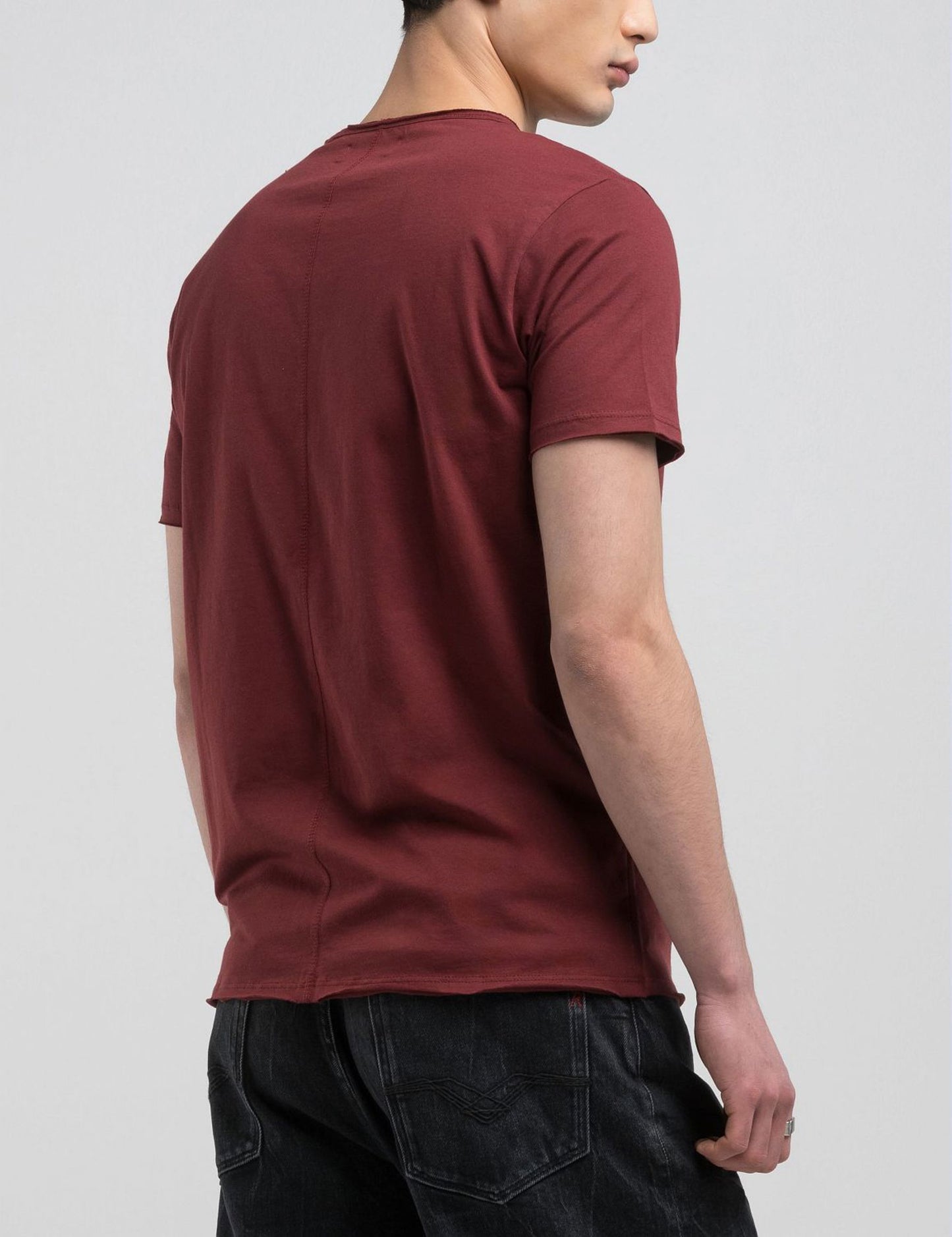 T-shirt uomo bordeaux Replay