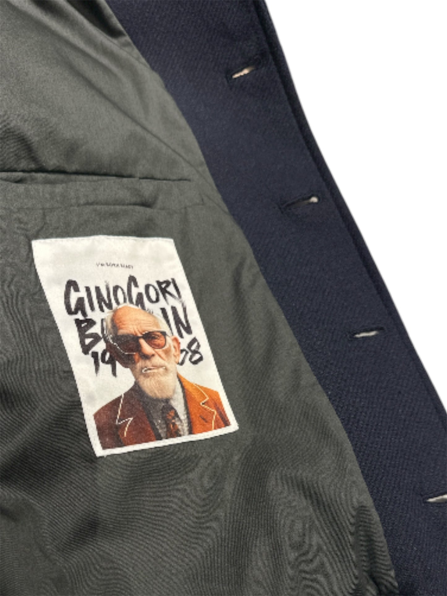 Giubbotto panno blu Gino Gori