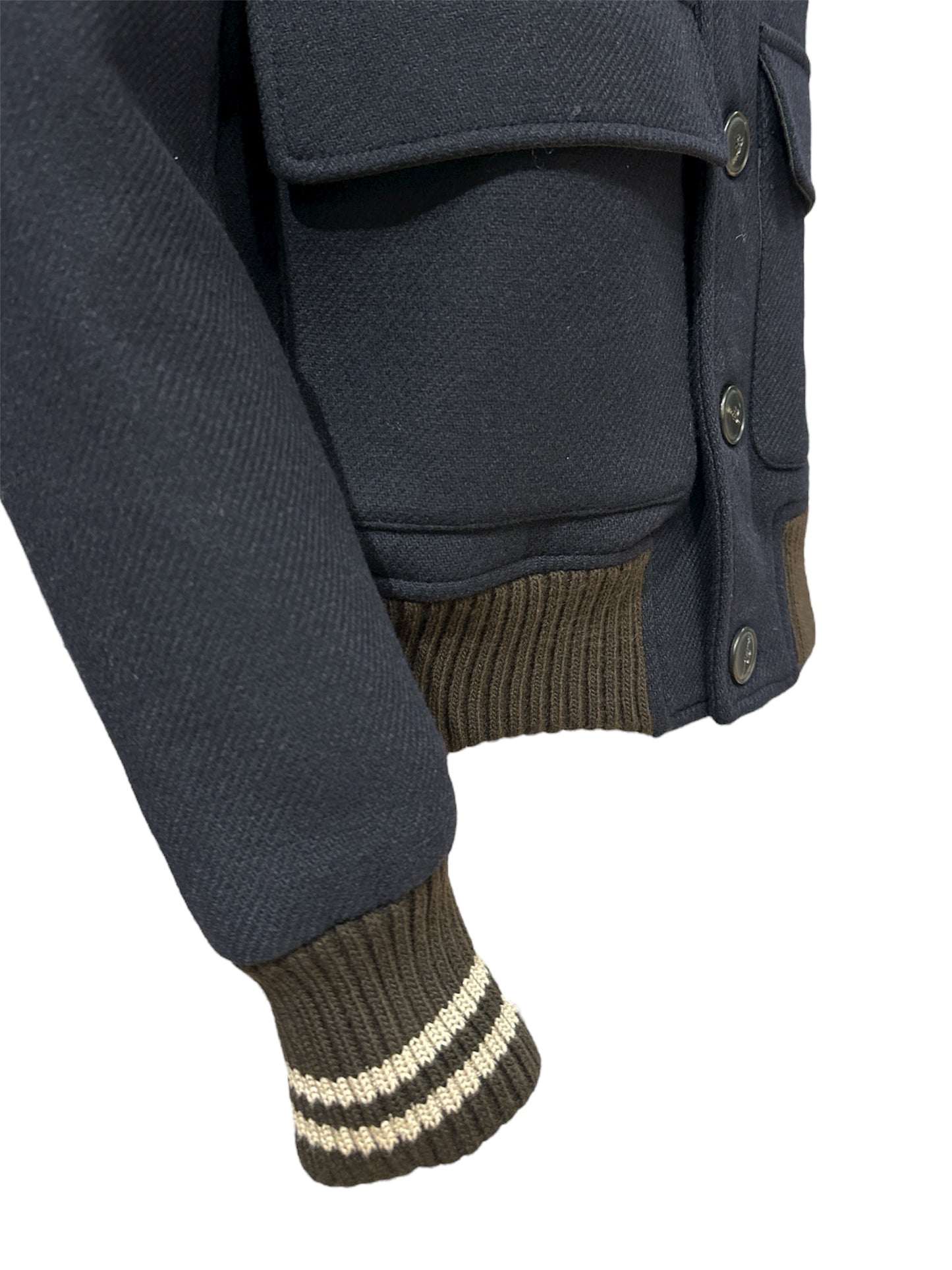 Giubbotto panno blu Gino Gori