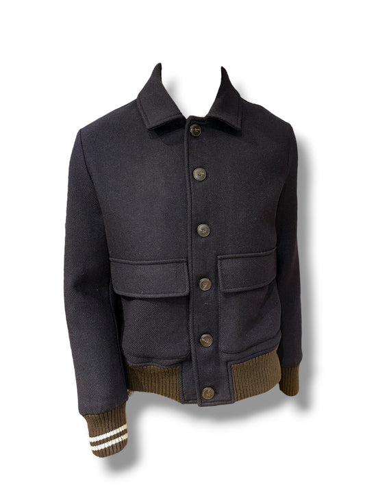 Giubbotto panno blu Gino Gori