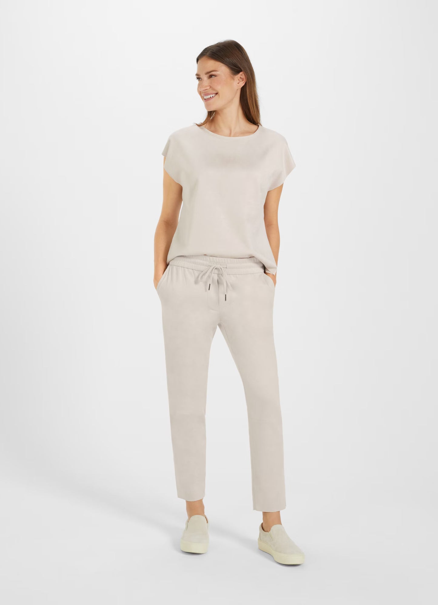Pantaloni Juvia in tech velour