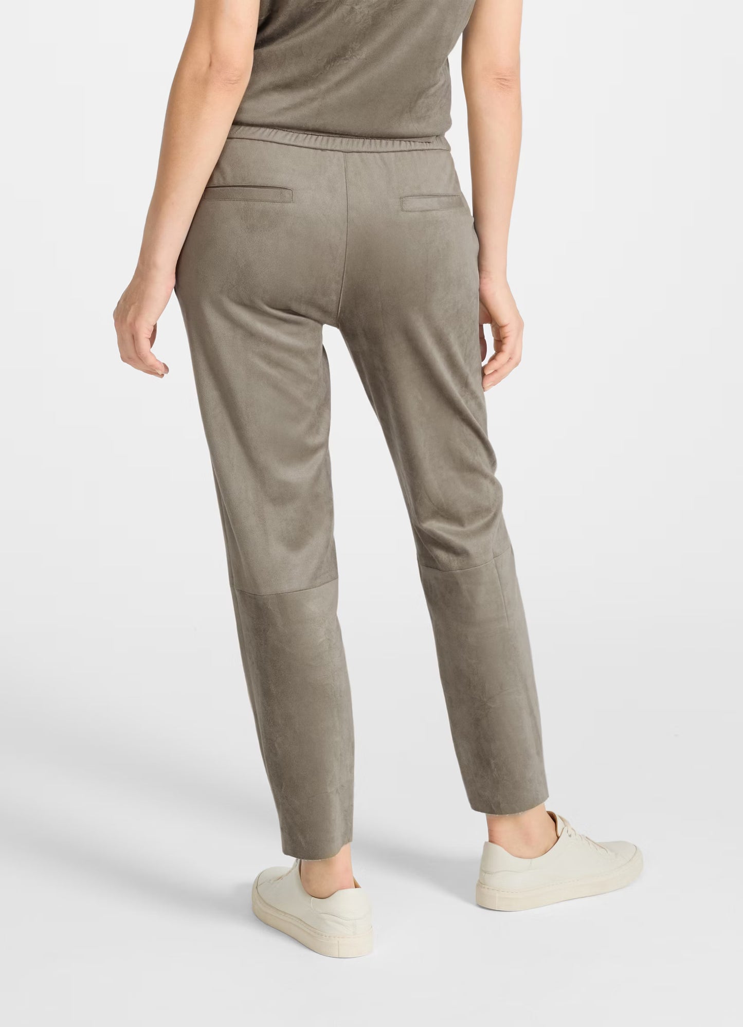 Pantaloni Juvia in tech veluto moonrock