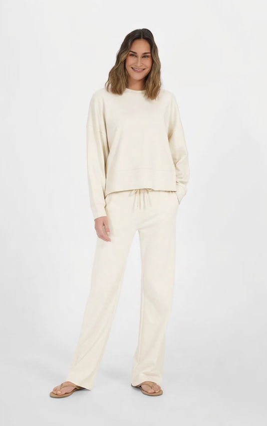 Pantalone Juvia ampio in colore eggshell