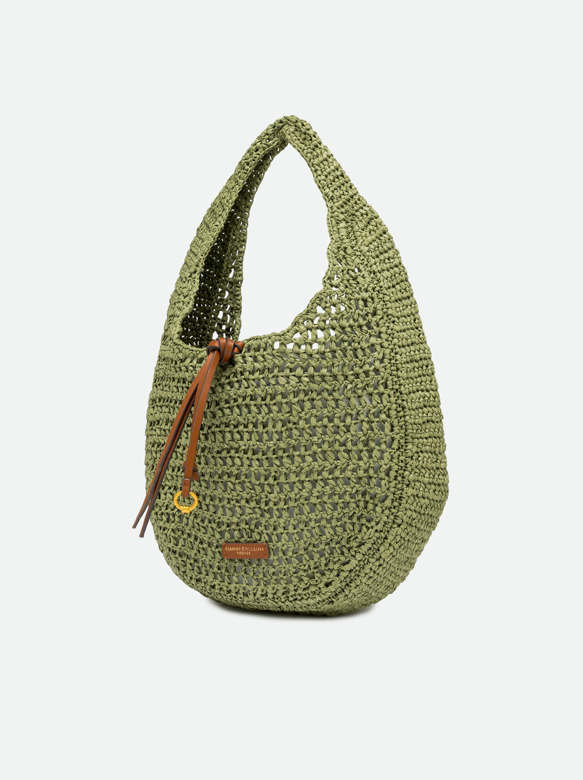 Borsa Nefeli crochet verde