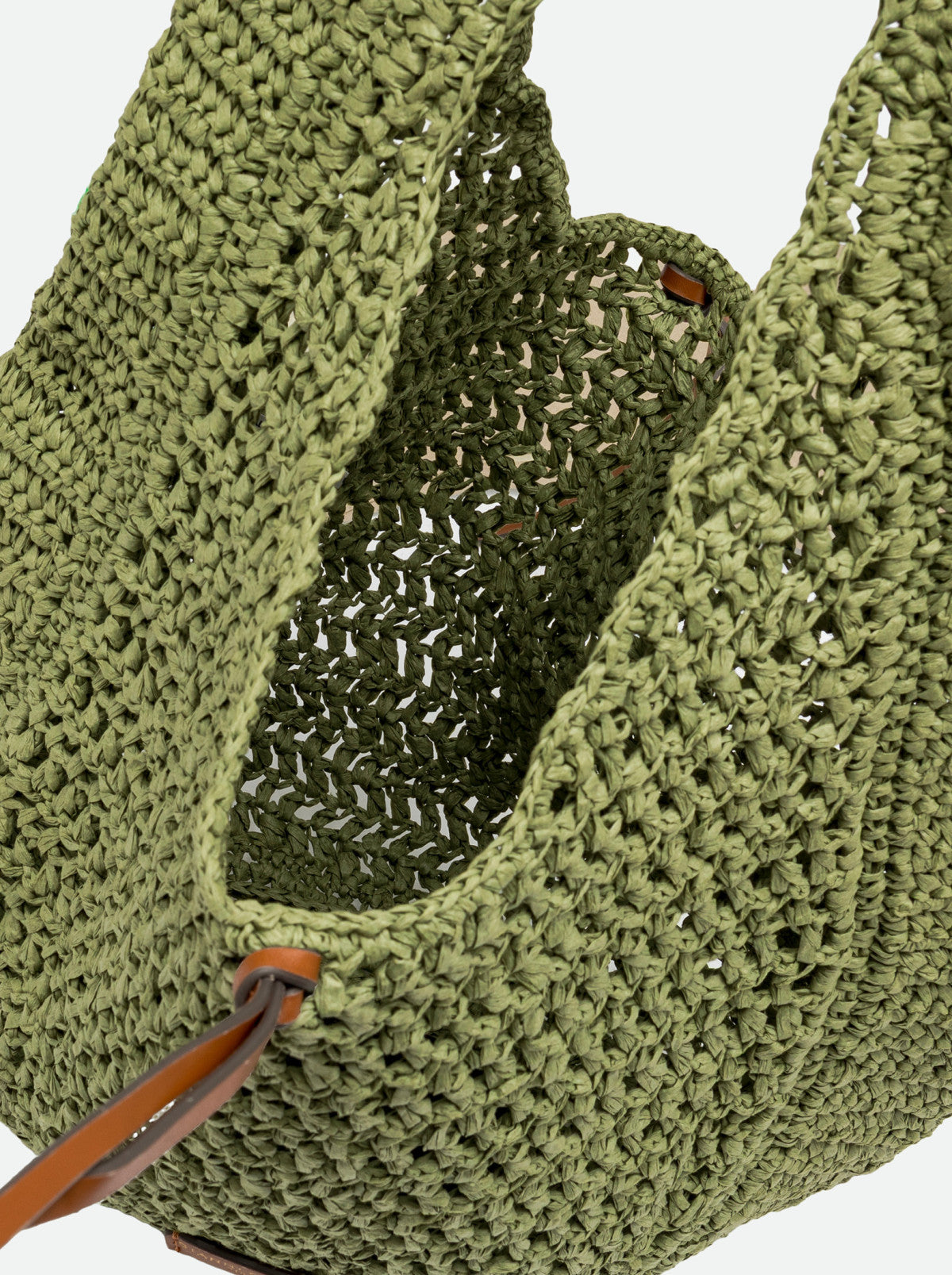 Borsa Nefeli crochet verde