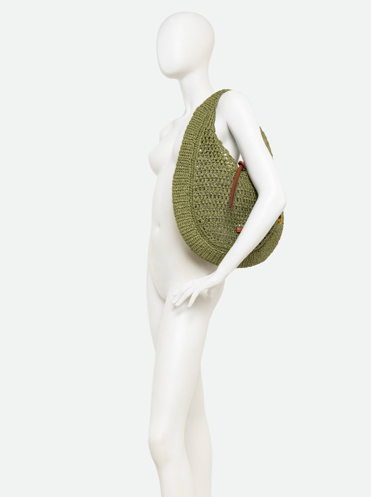 Borsa Nefeli crochet verde