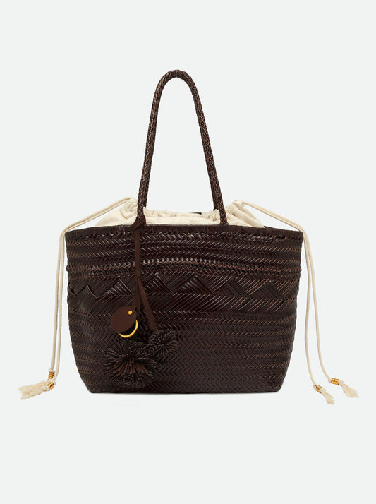 Borsa Paloma in pelle  choco grande