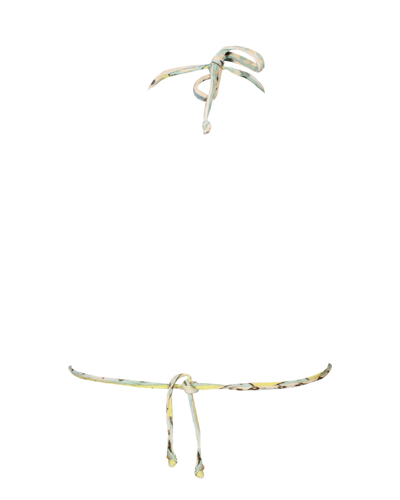 Bikini Raffaela D'angelo azzurro /lime