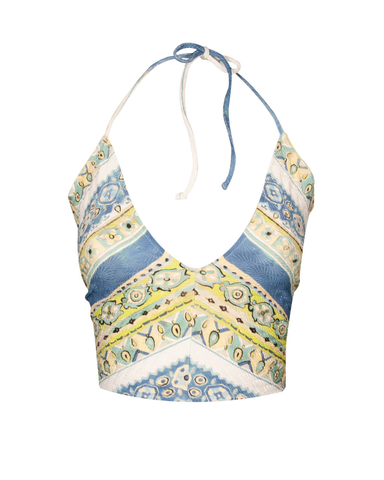 Top Raffaela D'Angelo azzurro/lime