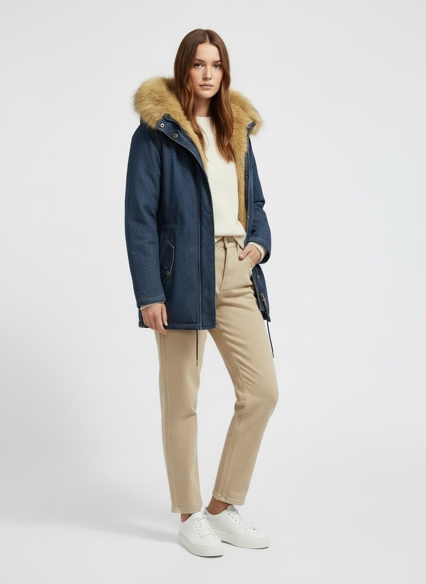 Parka donna Denim Saint Barth
