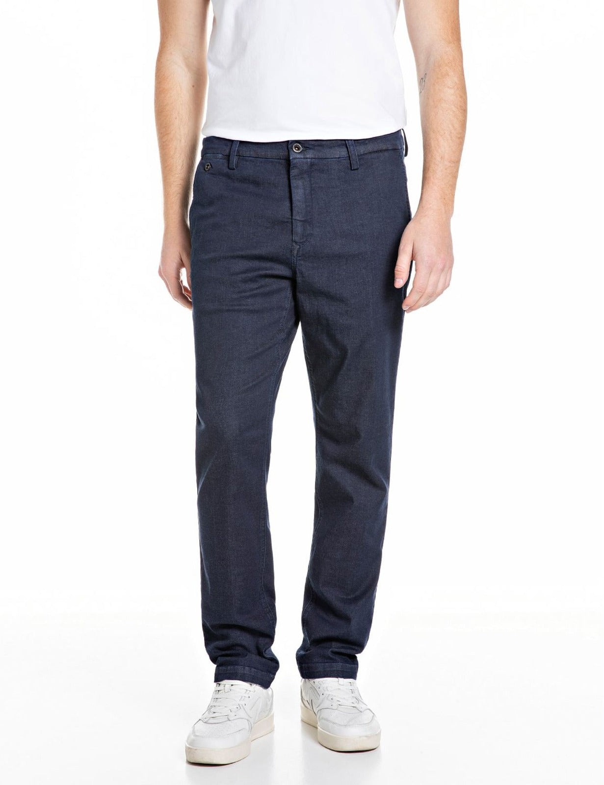 Jeans chino blu scuro light regular fit BENNI Replay