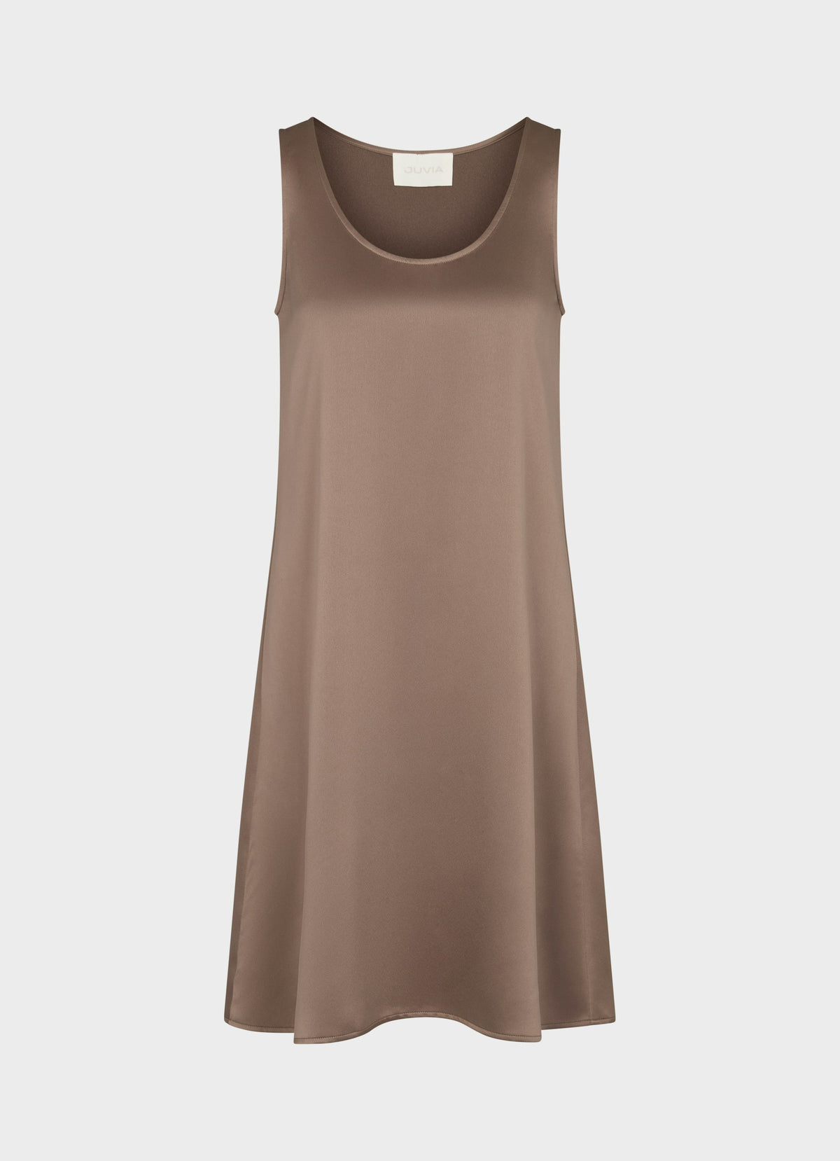Abito di raso Juvia taupe