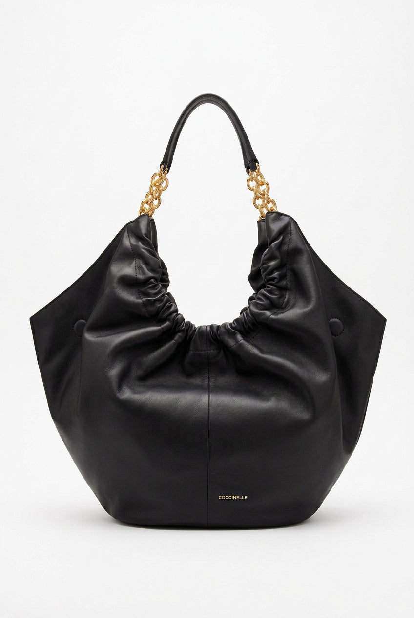 Shopper nera Coccinelle