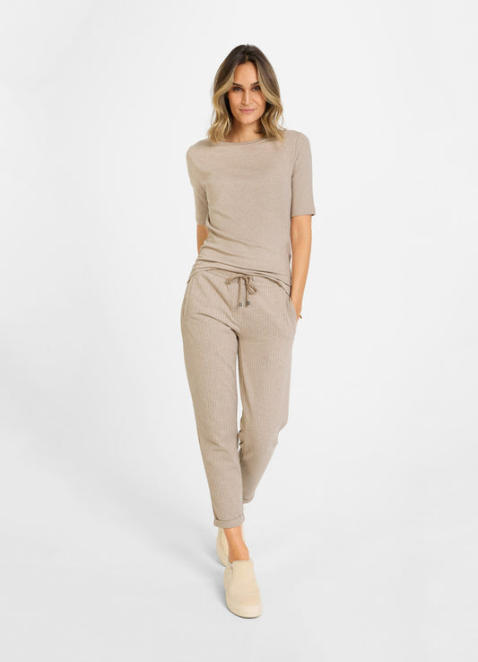 T-shirt taupe melange Juvia