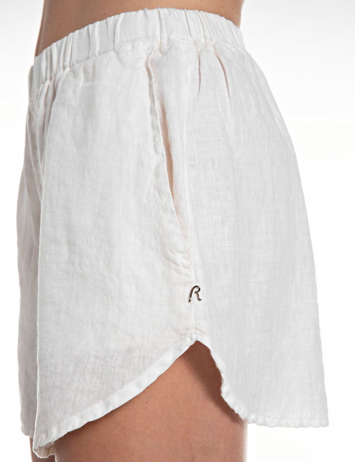 Shorts over in lino Replay bianco