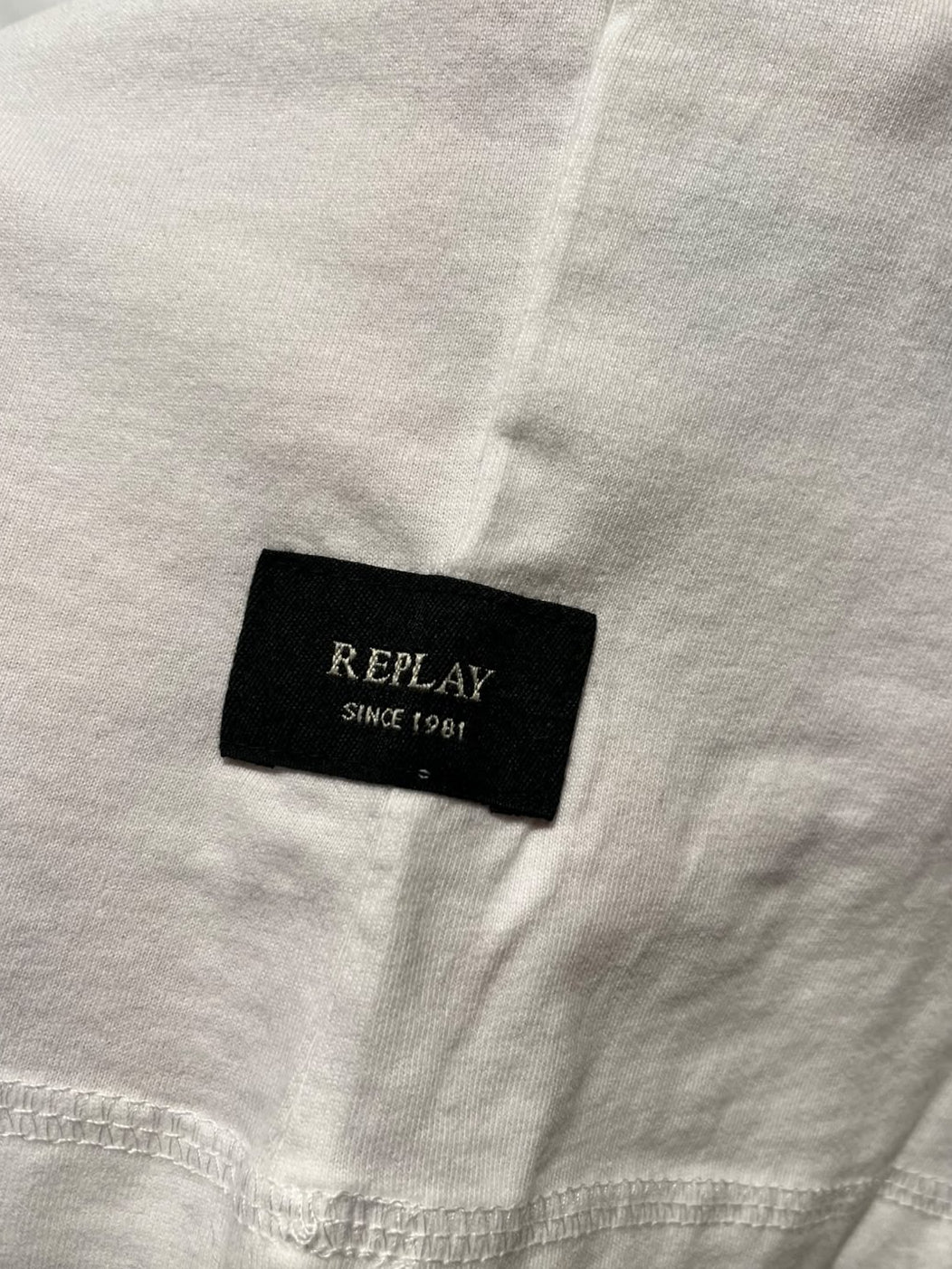 Maglia bianca cotone Replay