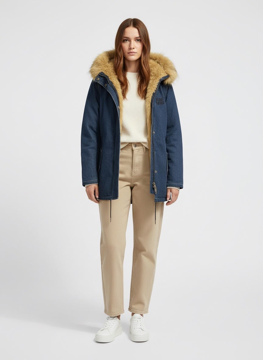 Parka donna Denim Saint Barth