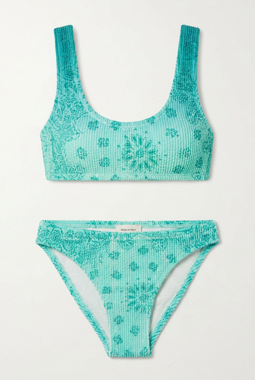 Bikini Crinkle acqua marina St. Barth