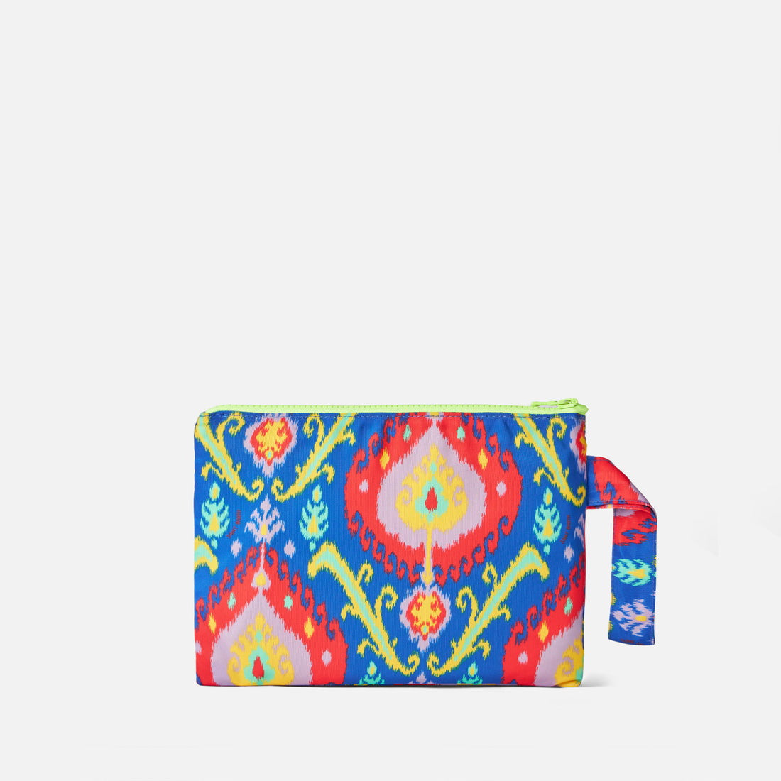 Pochette Saint Barth in nylon con stampa Ikat
